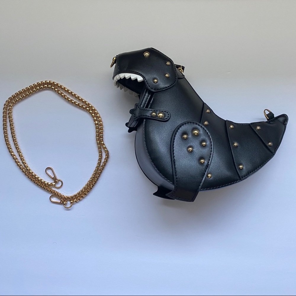 Black T-Rex Mini Crossbody Bag - Picture 3 of 7